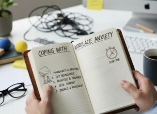 มื่องานกดดันจนใจตื้อ วิธีดูแลตัวเองไม่ให้ Workplace Anxiety พังชีวิต รับมือ Workplace Anxiety (ความวิตกกังวลที่ทำงาน)